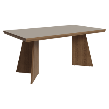 Mesa de Jantar Retangular Tampo com Moldura Rustic/Crema 5389 Madesa