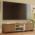 Rack para TV até 80 Polegadas 180cm 2 Portas Rustic/Branco Linz Madesa