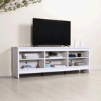 Rack para TV até 80 Polegadas Madesa 6924 com 6 Nichos Branco PO
