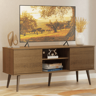 Rack para TV até 55 Polegadas Madesa 6925 com 2 Portas Rustic PO