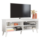 Rack para TV até 55 Polegadas Madesa 6997 com 4 Nichos Branco PO