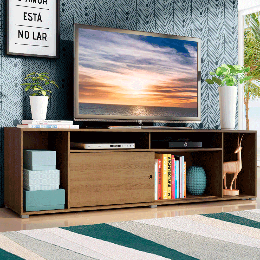 Rack para TV até 65 Polegadas Madesa Cancun Rustic