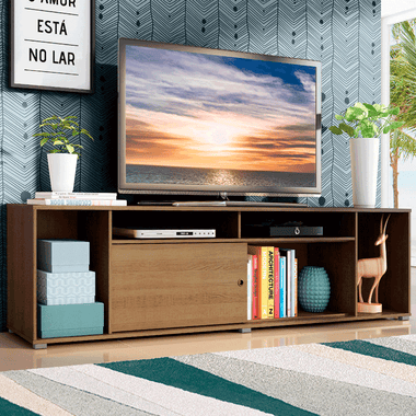 Rack para TV até 65 Polegadas Madesa Cancun Rustic