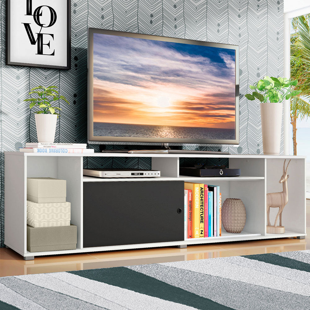Rack para TV até 65 Polegadas Madesa Cancun Branco/Preto