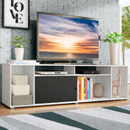 Rack para TV até 65 Polegadas Madesa Cancun Branco/Preto