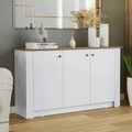 Buffet com Espaço para Armazenamento Madesa 7271 3 Portas Branco PO
