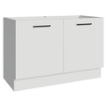 Balcão Gabinete de Pia Madesa Agata 120 x 60 cm 2 Portas (Sem Tampo) Branco