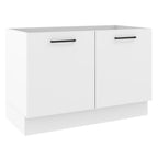 Balcão Gabinete de Pia Madesa Agata 120 x 60 cm 2 Portas (Sem Tampo) Branco