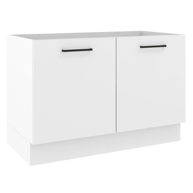 Balcão Gabinete de Pia Madesa Agata 120 x 60 cm 2 Portas (Sem Tampo) Branco
