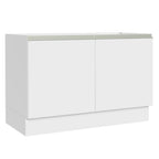Balcão Gabinete de Pia 120 x 60 cm 2 Portas (Sem Tampo) Branco Glamy Madesa