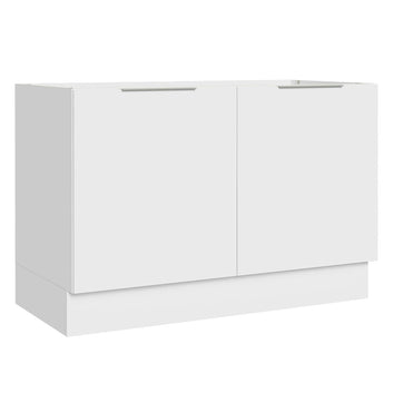 Balcão Gabinete de Pia 120 x 60 cm 2 Portas (Sem Tampo) Branco Stella Madesa