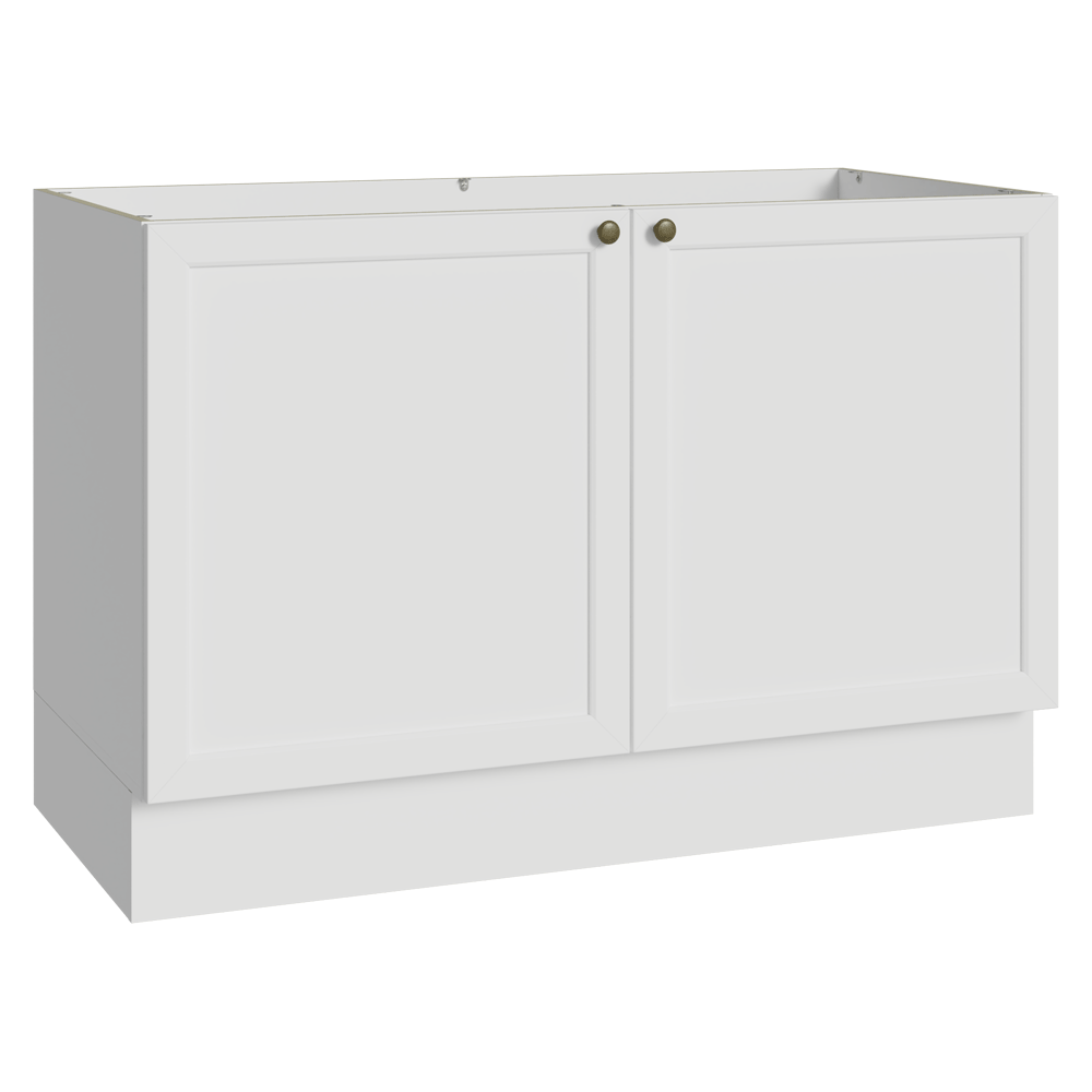 Balcão Gabinete de Pia 120 x 60 cm (Sem Tampo) Branco Vik Madesa