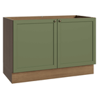 Balcão Gabinete de Pia 120 x 60 cm (Sem Tampo) Rustic/Verde Vik Madesa