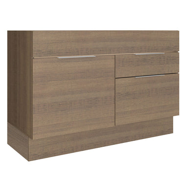 Balcão de Pia Cozinha 120 x 60 cm 1 Porta 2 Gavetas (Sem Tampo) Rustic Stella Madesa