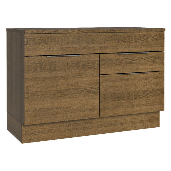 Balcão Cozinha 120 x 60 cm 1 Portas e 2 Gavetas (Com Tampo) Rustic Stella Madesa