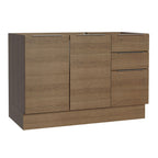 Balcão Gabinete de Pia Madesa Stella 120 x 60 cm 2 Portas e 3 Gavetas (Sem Tampo) Rustic