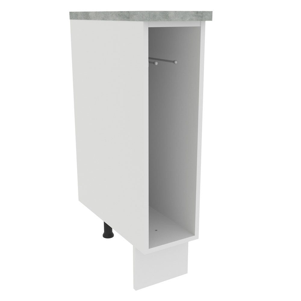 Balcão Porta-Pano 20 x 60 cm (Com Tampo) para Cozinhas Branco Madesa