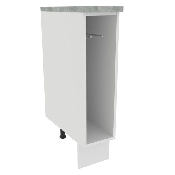 Balcão Porta-Pano 20 x 60 cm (Com Tampo) para Cozinhas Branco Madesa