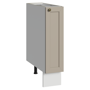 Balcão Porta-Temperos 20x60 cm 1 Porta (Sem Tampo) Branco/Crema Vik Madesa