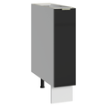 Balcão Porta-Temperos 20 x 60 cm 1 Porta (Sem Tampo) Branco/Preto Lux Madesa