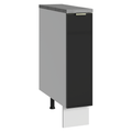 Balcão Porta-Temperos 20 x 60 cm 1 Porta (Com Tampo) Branco/Preto Lux Madesa
