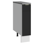 Balcão Porta-Temperos 20 x 60 cm 1 Porta (Com Tampo) Branco/Preto Lux Madesa