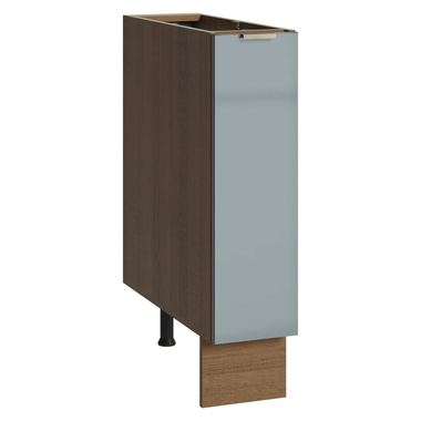 Balcão Porta-Temperos 20 x 60 cm 1 Porta (Sem Tampo) Rustic/Cinza Lux Madesa