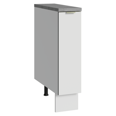 Balcão Porta-Temperos 20 x 60 cm 1 Porta (Com Tampo) Branco Veludo Lux Madesa