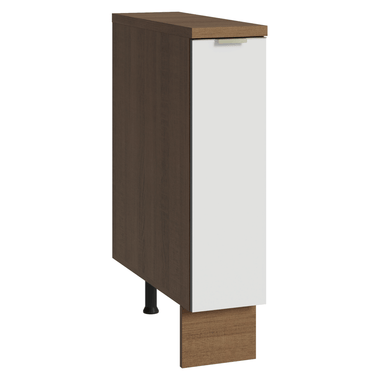 Balcão Porta-Temperos 20 x 60 cm 1 Porta (Com Tampo) Rustic/Branco Veludo Lux Madesa