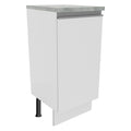Balcão Madesa Glamy 35 x 60 cm 1 Porta (Com Tampo) Branco