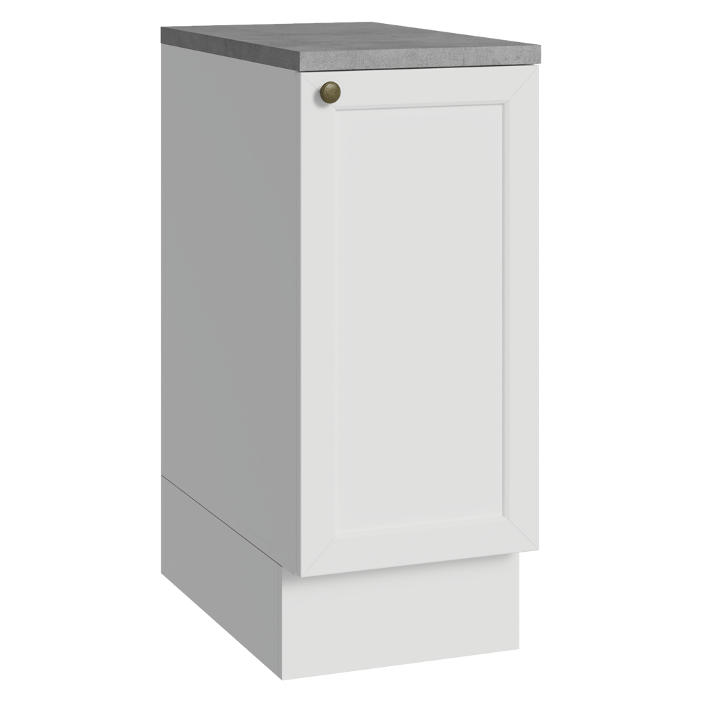 Balcão de Cozinha 35 x 60 cm 1 Porta (Com Tampo) Branco Vik Madesa