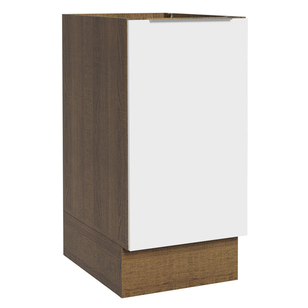 Balcão Cozinha 35 x 60 cm 1 Porta (Sem Tampo) Rustic/Branco Stella Madesa