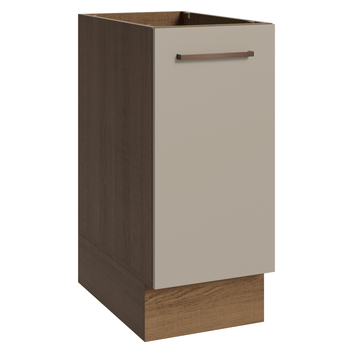 Balcão 35 x 60 cm 1 Porta (Sem Tampo) Rustic/Crema Agata Madesa