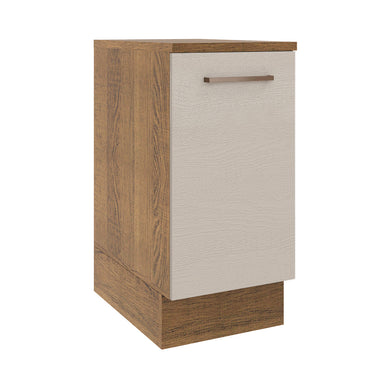 Balcão 35 x 60 cm 1 Porta (Com Tampo) Rustic/Crema Agata Madesa