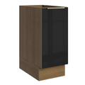 Balcão de Cozinha 35 x 60 cm 1 Porta (Sem Tampo) Rustic/Preto Lux Madesa