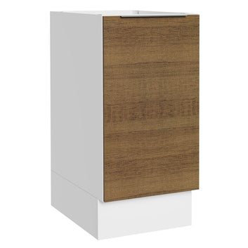 Balcão Cozinha 35 x 60 cm 1 Porta (Sem Tampo) Branco/Rustic Stella Madesa