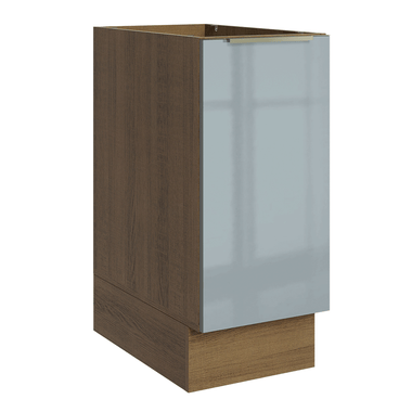 Balcão de Cozinha 35 x 60 cm 1 Porta (Sem Tampo) Rustic/Cinza Lux Madesa