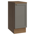 Balcão de Cozinha 35 x 60 cm 1 Porta (Com Tampo) Rustic/Cinza Vik Madesa