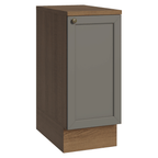 Balcão de Cozinha 35 x 60 cm 1 Porta (Com Tampo) Rustic/Cinza Vik Madesa
