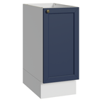 Balcão de Cozinha 35 x 60 cm 1 Porta (Sem Tampo) Branco/Azul Vik Madesa