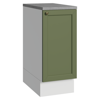 Balcão de Cozinha 35 x 60 cm 1 Porta (Com Tampo) Branco/Verde Vik Madesa