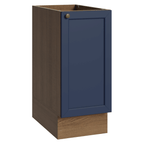 Balcão de Cozinha 35 x 60 cm 1 Porta (Sem Tampo) Rustic/Azul Vik Madesa