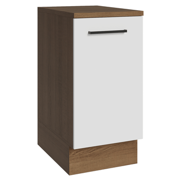 Balcão Madesa Agata 40 x 60 cm 1 Porta (Com Tampo) Rustic/Branco