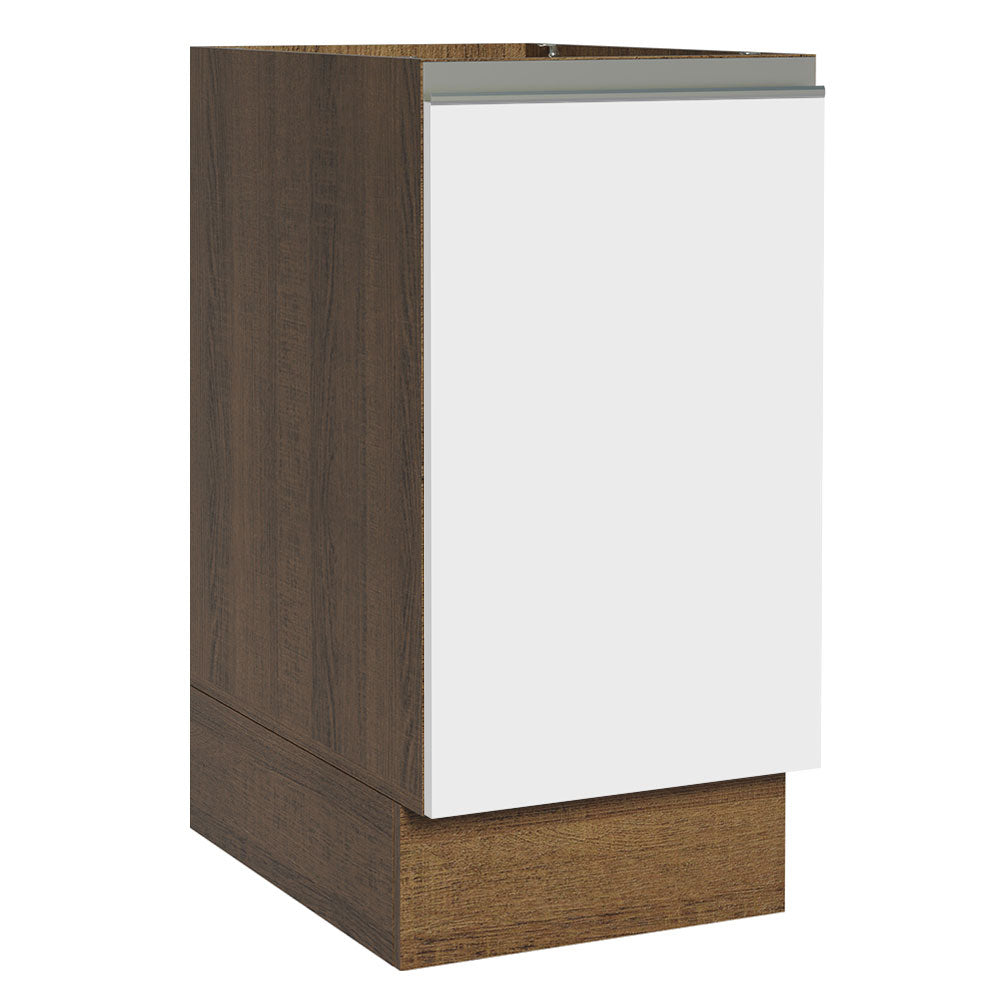 Balcão Cozinha 40 x 60 cm 1 Porta (Sem Tampo) Rustic/Branco Glamy Madesa