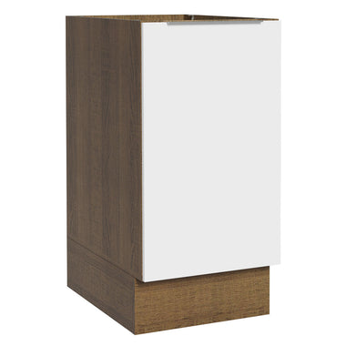 Balcão Cozinha 40 x 60 cm 1 Porta (Sem Tampo) Rustic/Branco Stella Madesa