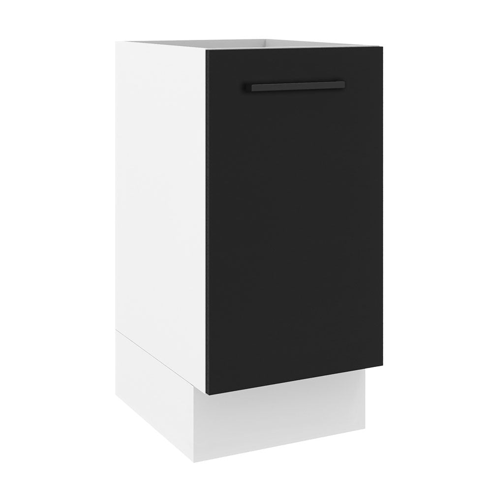 Balcão Madesa Agata 40 x 60 cm 1 Porta (Sem Tampo) Branco/Preto