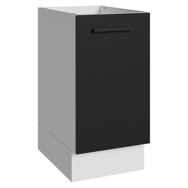 Balcão Madesa Agata 40 x 60 cm 1 Porta (Sem Tampo) Branco/Preto