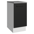 Balcão Madesa Agata 40 x 60 cm 1 Porta (Com Tampo) Branco/Preto