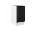 Balcão Madesa Lux 40 cm 1 Porta (Sem Tampo) Branco/Preto