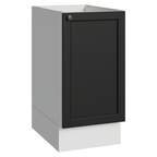 Balcão de Cozinha 40 x 60 cm 1 Porta (Sem Tampo) Branco/Preto Vik Madesa